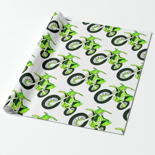Lime Green Wrapping Paper Cadeaupapier (Uitgerold)
