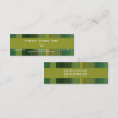 Lime Green Yellow delight - aanpasbaar Mini Visitekaartje (Voorkant / Achterkant)