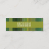 Lime Green Yellow delight - aanpasbaar Mini Visitekaartje (Achterkant)