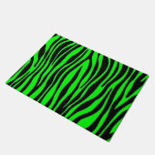 Lime Green Zebra Deurmat (Schuin)