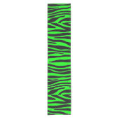 Lime Green Zebra Korte Tafelloper (Voorkant)
