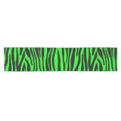 Lime Green Zebra Korte Tafelloper (Horizontaal)
