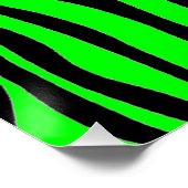 Lime Green Zebra Poster (Hoek)