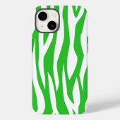Lime Green Zebra Print Case-Mate iPhone Case (Achterkant)
