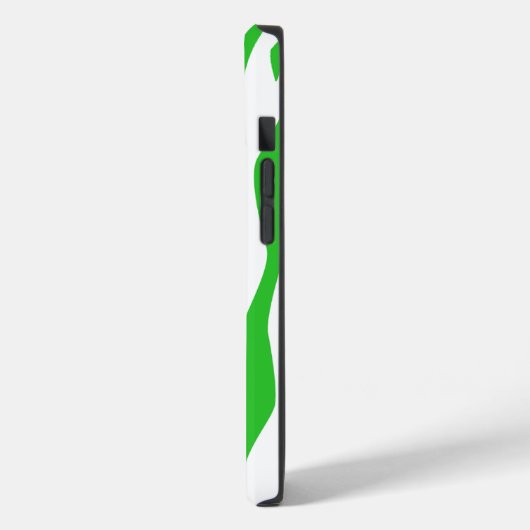 Lime Green Zebra Print Case-Mate iPhone Case (Achterkant / Links)