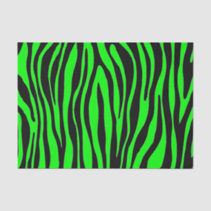Lime Green Zebra Tissuepapier