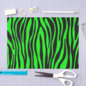 Lime Green Zebra Tissuepapier (Craft)