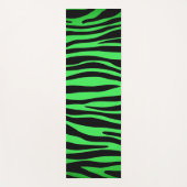 Lime Green Zebra Yogamat (Voorkant)