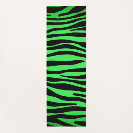 Lime Green Zebra Yogamat