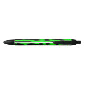 Lime Green Zebra Zwarte Inkt Pen (Achterkant)