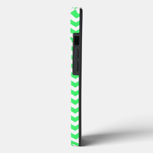 Lime Green Zig Zag Chevron Case-Mate iPhone Case (Achterkant / Links)
