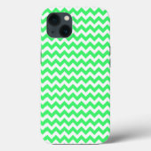 Lime Green Zig Zag Chevron Case-Mate iPhone Case (Achterkant)