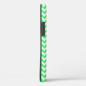 Lime Green Zig Zag Chevron Hoesje-Mate iPhone Case (Achterkant / Rechts)