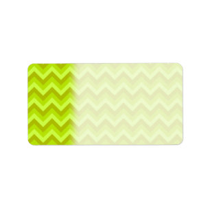 Lime Green Zig Zag Pattern. Etiket