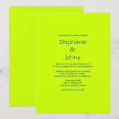 Lime Groen Blauw Kleurrijke Heldere Minimalistisch Kaart (Voorkant / Achterkant)