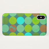 Lime Groen Blauwgroen Turquoise & Roest Circles Mo Case-Mate iPhone Case (Achterkant (horizontaal))