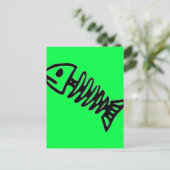 Lime groen briefkaart (Staand voorkant)