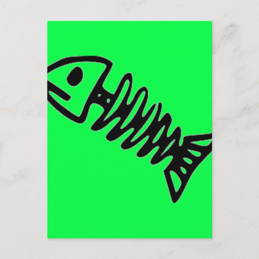 Lime groen briefkaart (Voorkant)