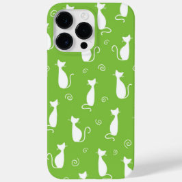 LIME GROEN MET WITTE KATROON PATTERN Case-Mate iPhone 14 PRO MAX HOESJE