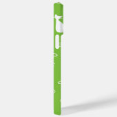 LIME GROEN MET WITTE KATROON PATTERN Case-Mate iPhone CASE (Achterkant / Rechts)