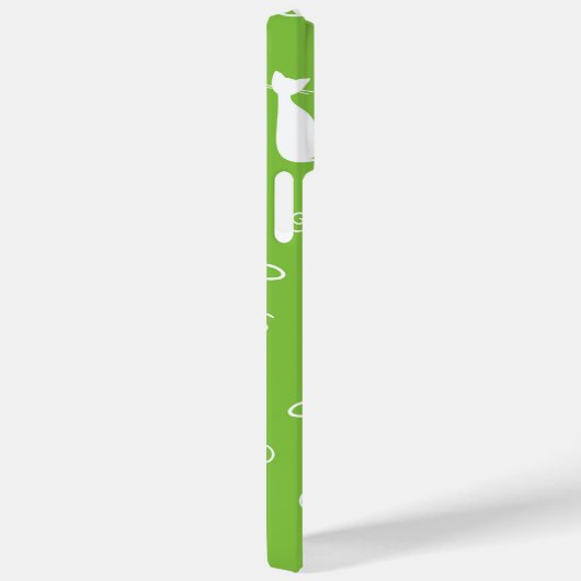 LIME GROEN MET WITTE KATROON PATTERN Case-Mate iPhone CASE (Achterkant / Rechts)