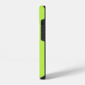Lime Groen Modern Monogram iPhone Hoesje (Linkerkant)