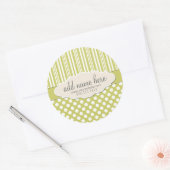 LIME GROEN PRODUCTLABEL RONDE STICKER (Envelop)
