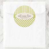 LIME GROEN PRODUCTLABEL RONDE STICKER (Tas)