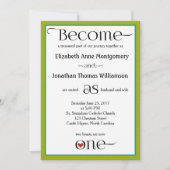 Lime Groen & Wit Polka Dot Bruiloft Uitnodigingen (Voorkant)