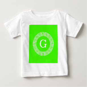 Lime Groen WT Grieks Sleutel RND Lijst Initiaal Mo