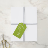 Lime groen zeer vrolijke aangepaste foto kerst cadeaulabel (Met Touw)