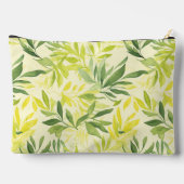 Lime groene bladeren print gesneden naaizak etui (Achterkant)