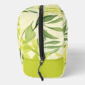 Lime groene bladeren print gesneden naaizak toilettasje (Rechts)