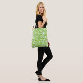 Lime Groene Botanische Luxe Boodschaptas Tote Bag (Op model)