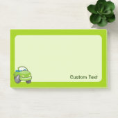 Lime Groene Cartoon Auto Post-it® Notes (Kantoor)