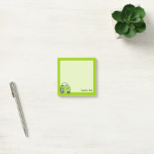 Lime Groene Cartoon Auto Post-it® Notes (Kantoor)