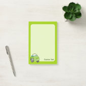 Lime Groene Cartoon Auto Post-it® Notes (Kantoor)