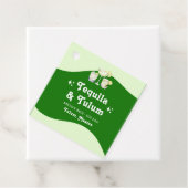 Lime Groene Citrus Tequila & Tulum Bachelorette Bedankjes Labels (In situ)