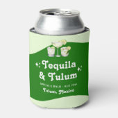 Lime Groene Citrus Tequila & Tulum Bachelorette Blikjeskoeler (Blikje Voorkant)