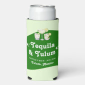 Lime Groene Citrus Tequila & Tulum Bachelorette Seltzer Blikjeskoeler (Seltzer Voorkant)