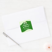 Lime Groene Citrus Tequila & Tulum Bachelorette Vierkante Sticker (Envelop)