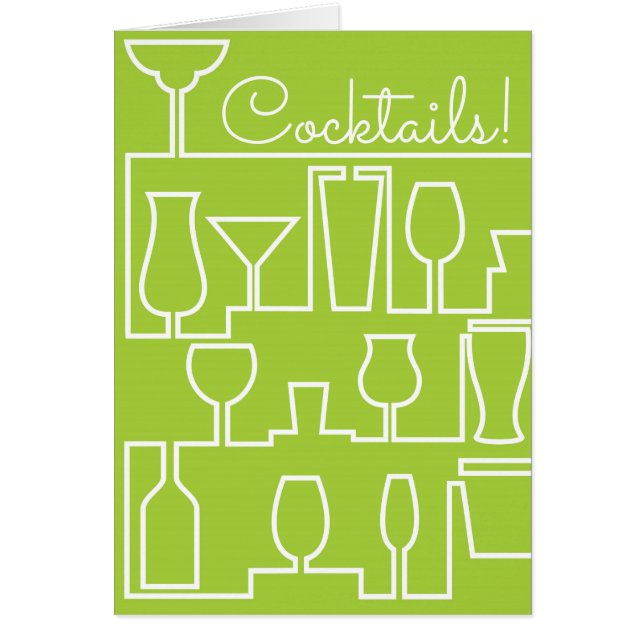 Lime groene cocktail party (Voorkant)