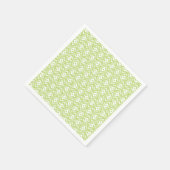 Lime Groene en Witte Diamant Papieren Servetten (Hoek)