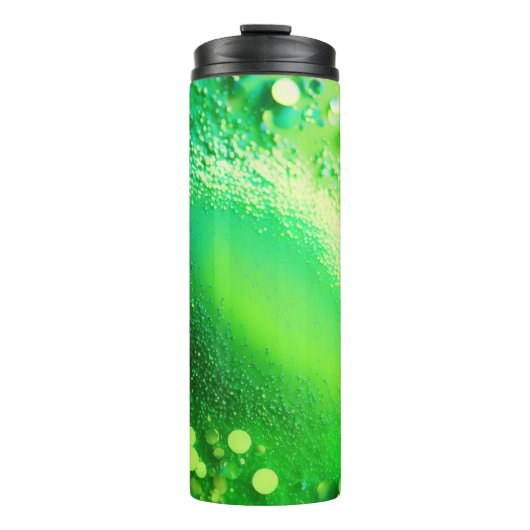 Lime Groene Glitter Thermische Tumbler 12oz Thermosbeker (Voorkant)