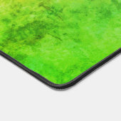 Lime Groene Grunge Abstracte Kunst Aangepaste Naam Bureaumat (Hoek)