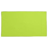 Lime Groene King Size Kussen Hoesje Paar Kussensloop (Voorkant-Rechts)