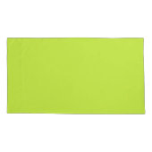 Lime Groene King Size Kussen Hoesje Paar Kussensloop (Achterkant-Links)