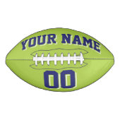 LIME GROENE NAVY EN WITTE Football (Voorkant)