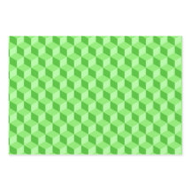 LIME GROENE PEACH AQUA BLAUW GEOMETRISCHE KUBPATRO