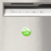 Lime Groene Schone en Vuile Vaatwasser Magneet (Insitu (Vaatwasser))